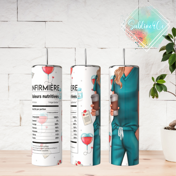 Verre-isotherme-20oz-infirmiere-turquoise