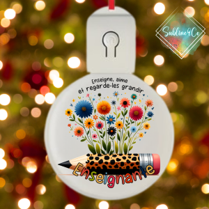 Ornement LED-Hommage à l'enseignante